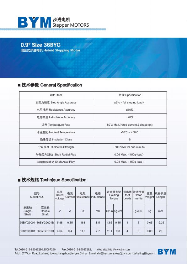 36BYG · 0.9° catalog page 82